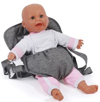 Bayer Chic 2000 Puppentrage grau Herzchen - Babypuppen Zubehör-2