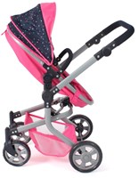Bayer Chic 2000 Puppenwagen Mika Konfetti Pink höhenverstellbar modern-3