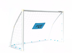 PrecisionPLAY Fußballtor Quick Net für den Garten - 8 x 6 ft - Kunststoff