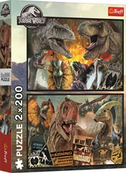 Trefl Puzzle Jurassic World - Prähistorisches Abenteuer - 200 Teile