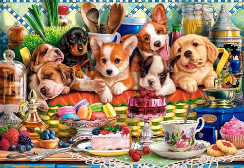 Castorland Puppies Dessert -  Teile