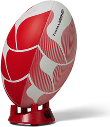 Canterbury Rugbyball Thrillseeker weiß rot Größe 5 Trainingsball