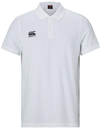 Canterbury Poloshirt Herren Weiß - Sportliches Rugby Shirt Größe L