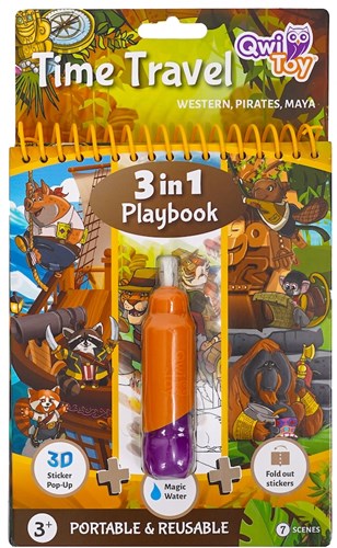 QwiToys Lernspielzeug 3 in 1 Playbook Time Travel
