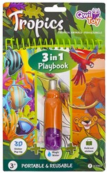 QwiToys Lernspielzeug 3 in 1 Playbook Tropics aus Karton