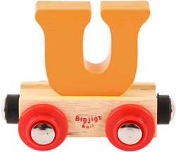 Bigjigs Buchstaben-Zug U