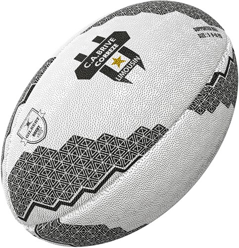 Gilbert Rugbyball Supporter Ca Brive Größe 5 - bunter Trainingsball