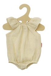 Heless Puppenbody Bio-Baumwolle ecru mit Rüschen 28-35 cm