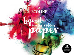 Bruynzeel Aquarellpapierblock Malpapier 24x32cm 290g 12 Blatt