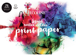 Bruynzeel Aquarellpapier Ecoline A4 150g 75 Blatt Druckpapier