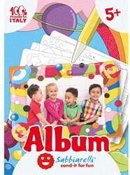 Sabbiarelli Sandmalerei Album Bilderrahmen 15x20 cm 5 Stück kreatives Spielzeug