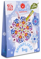 Sabbiarelli Kreativ Sandmalerei Schneeflocken Tasche Set