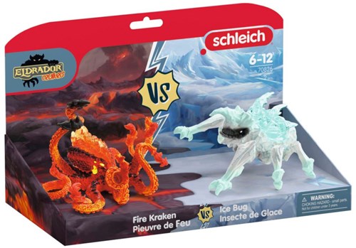 Schleich Spielfigur Eldrador Creatures Eis-Käfer vs Feuer-Krake Fantasy