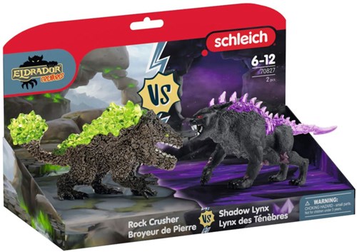 Schleich Eldrador Creatures Fantasy-Spielfigur Shadow Lynx vs Rock Crush