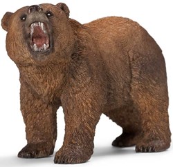 Schleich Safari - Grizzlybär Spielfigur für Kinder 14685