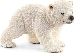 Schleich Safari Eisbärjunges - realistisches Spielfigur Eisbär