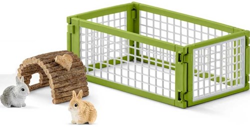 Schleich Farm Life Kaninchenstall - Spielset Bauernhof Tiere-2