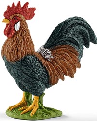 Schleich Bauernhof Hahn Kinderspielzeugfigur - realistische Tierfigur