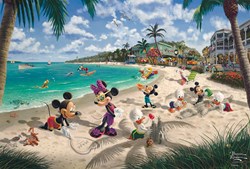 Schmidt Disney Puzzle - Mickey & Minnie in Florida - Umweltfreundlich - 200 Teile