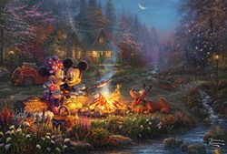 Schmidt Disney Puzzle - Mickey & Minnie Lagerfeuer - 200 Teile umweltfreundlich