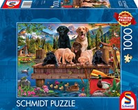 Schmidt Spiele Dog Family at the Lake -  Teile-2
