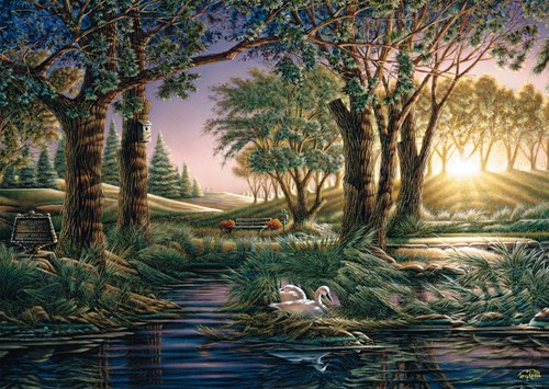 Schmidt Morning magic at the lake,1000 stukjes