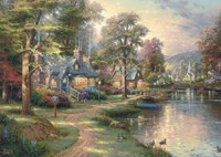 Schmidt Holzpuzzle - Dorf am See - 1000 Teile