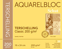 Schut Aquarellpapier Terschelling 18x24 cm 200g 20 Blatt Block