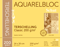 Schut Aquarellpapier Terschelling 24x30 cm 200g 20 Blatt Malen