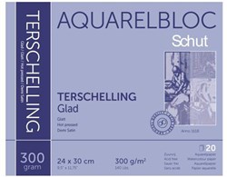Schut Aquarellpapier Block glatt 24x30cm 300g 20 Blatt Malen