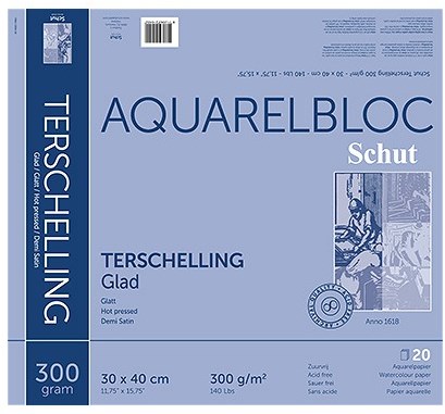 Schut Aquarellpapier Block glatt 30x40cm 300g 20 Blatt Malen
