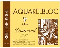Schut Aquarellpapier Terschelling 10,5x14,8 cm 300g 20 Blatt Postkarte