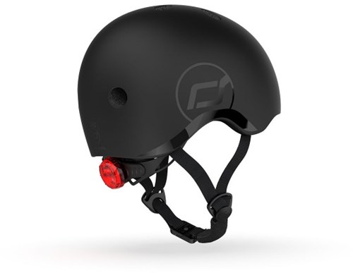 Scoot & Ride Kinderhelm Fahrradhelm XS schwarz mit LED und Magnetverschluss-2
