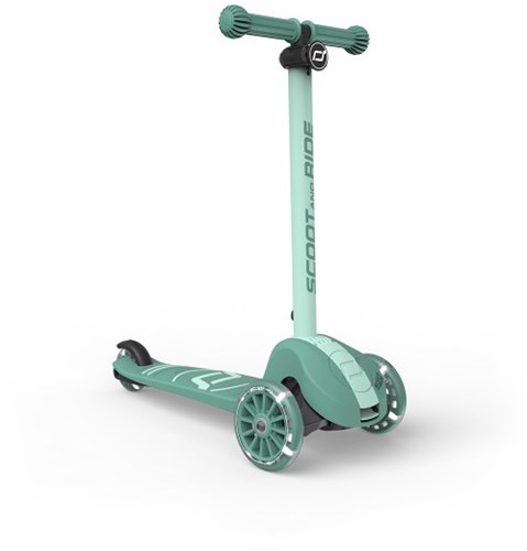 Scoot & Ride Kinderroller Highwaykick 3S Forest mit LED-Rädern und 2-fach Lenkung