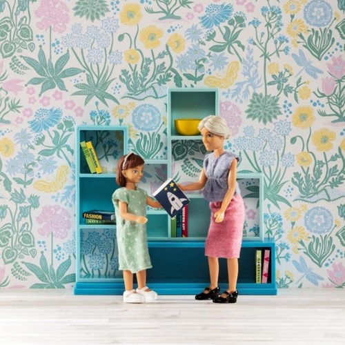 Lundby Puppenhaus Bücherregal - Zubehörset für Puppenhaus-2