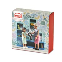 Lundby Puppenhaus Bücherregal - Zubehörset für Puppenhaus-3