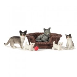 Lundby Katzen Puppenhaus Zubehör Set - Katzen Spielzeug