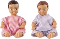 Lundby Puppenhaus - Set mit zwei Babys - Puppenhaus Zubehör
