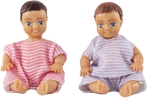 Lundby Puppenhaus - Set mit zwei Babys - Puppenhaus Zubehör