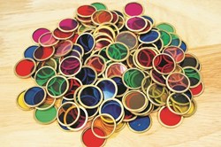 Shaw Metallzählchips - bunte magnetische Spielsteine 100 Stück