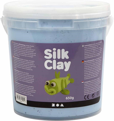 Silk Clay Modelliermasse neonblau 650 gr - flexibel und selbsthärtend