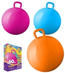 Planet Happy Hüpfball - rosa - 60 cm - Outdoor-Spielzeug - Springball Kinder