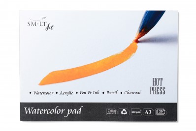 SMLT SMLT Aquarelblok Glad A3 260gr 20 vel