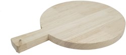 Hobbygroep Holz Schneidebrett rund mit Griff - langlebiges Küchenspielzeug