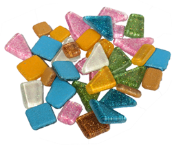 Colourful Mosaics Glas Mosaik Pastell Glitzer Mix Bastelspielzeug 260g