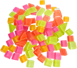 Colourful Mosaics Mosaikspielzeug Soft Glas Glow in the Dark 100 g
