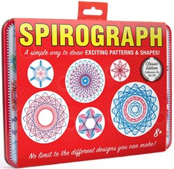 Spirograph Spielzeug Retro Blechdose - Kreatives Zeichenset für Kinder