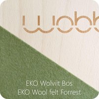 Wobbel Starter Natur lackiert Filz Wald-3