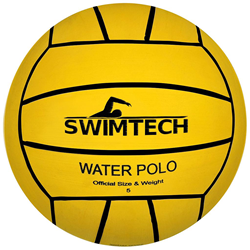 SwimTech Wasserball gelb Gummi – perfekter Halt und langlebig