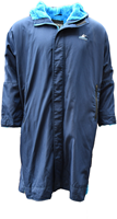 SwimTech Parka Bademantel wasserdicht navy/blau XSmall für Kinder
